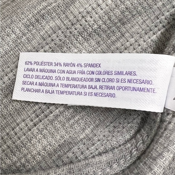 Stars Above Women's Gray Textured Knit Pajama Shorts 2pc Set-S - Picture 4 of 6